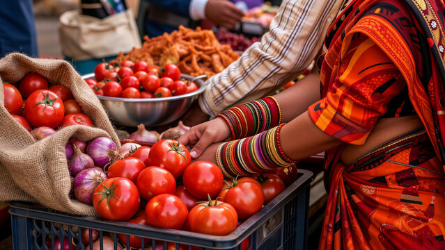 Fresh produce at an Indian market