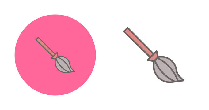 Witches Broom Vector Icon