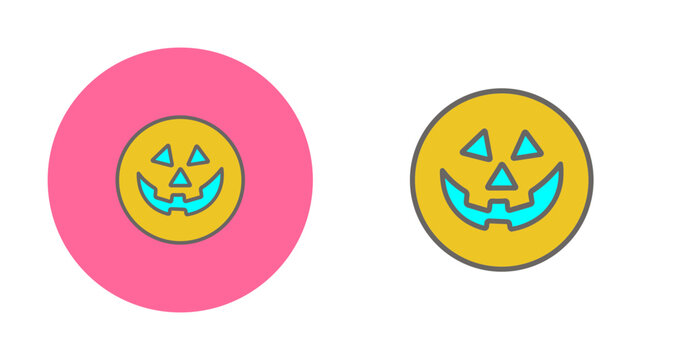 Jack Lantern Face Vector Icon
