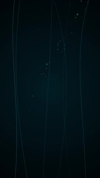 observing flowing lines in dark abstract background