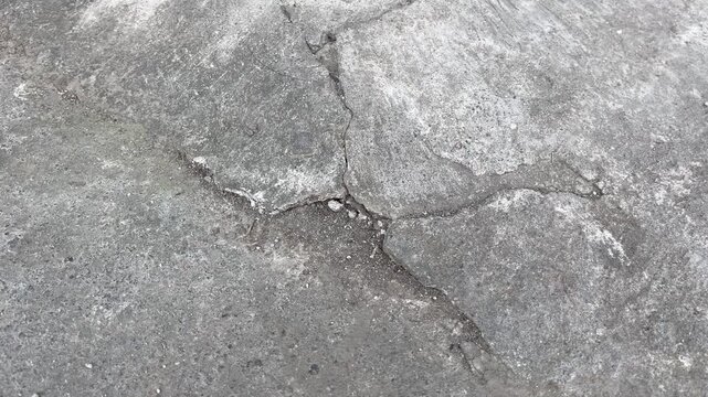 Macro Concrete Crack Texture and Fracture Pattern