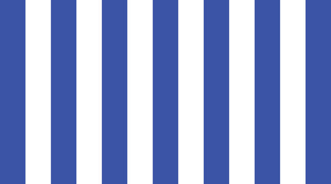 Simple blue and white vertical stripes pattern background. Repeating colorful lines texture for nautical backdrop designs. Clean minimalist geometric design for coastal themes.