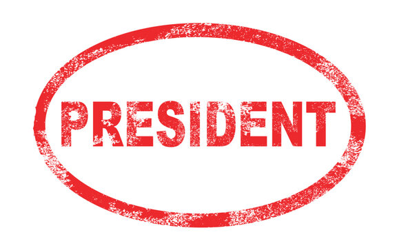 President Red Ink Stamp