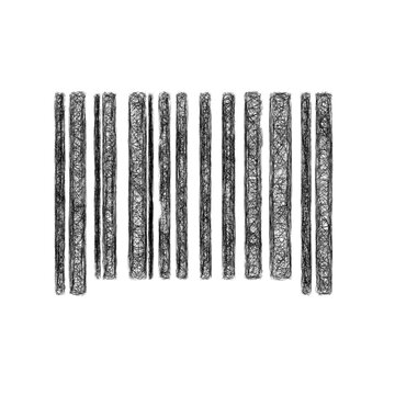 Sketch monochrome barcode icon design