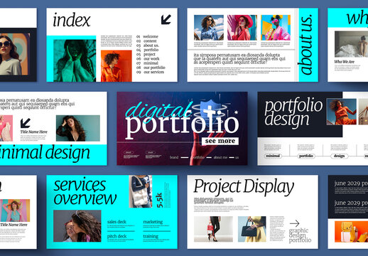 Modern Minimal Portfolio Presentation Template