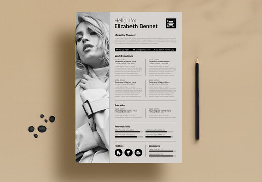 Resume Template Layout