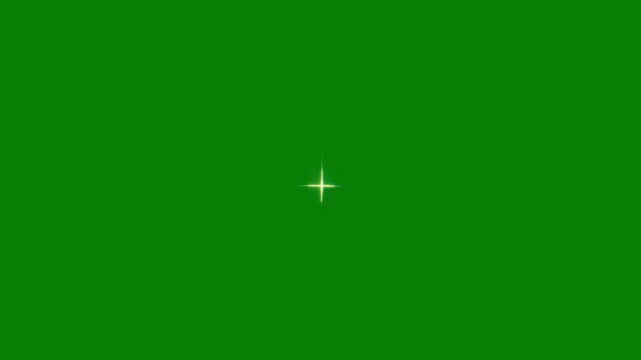 Starlight sparkle effect, glowing twinkle animation, flickering star shine, lens flare special effect, blinking light, shimmering starburst loop video on black background 4K video overlay template