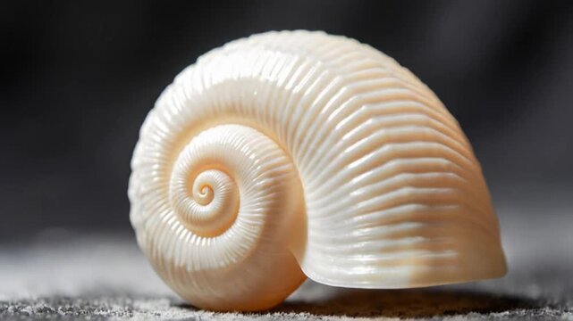 close-up time-lapse of seashell growth and texture in 4k
