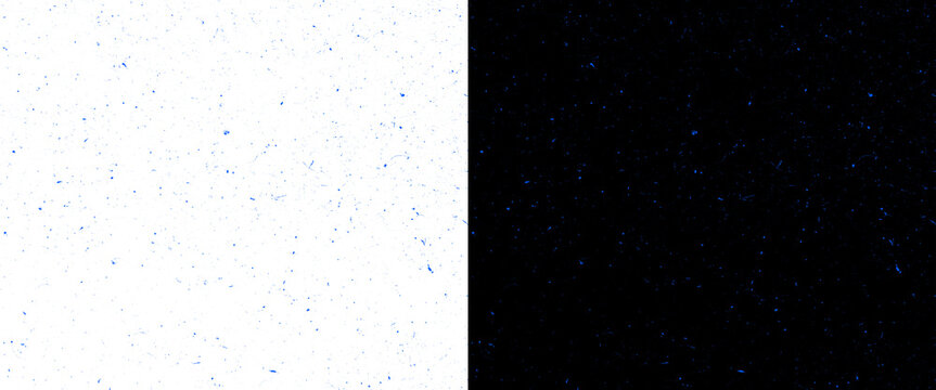 Minimalist split screen background with grainy texture, black and white dual tone contrast surface, abstract monochromatic paper texture