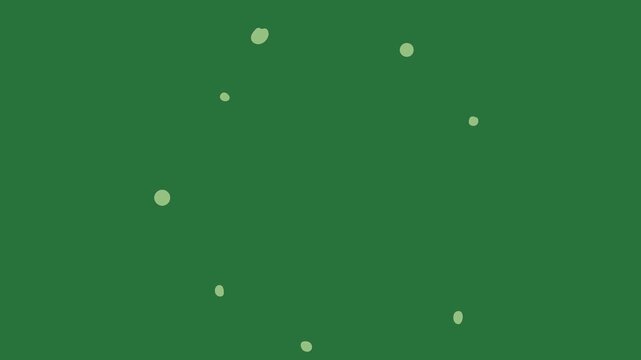 Speech bubble isolated on green screen background