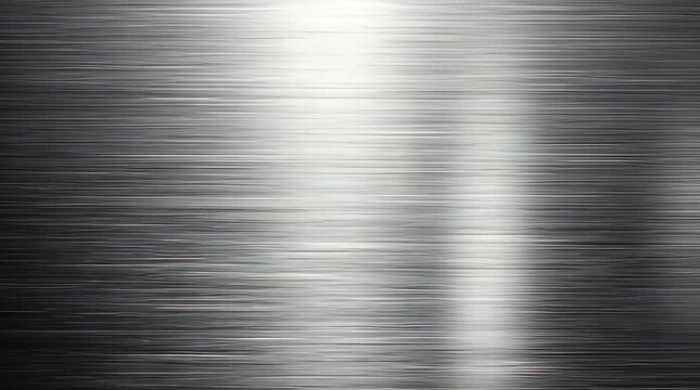 Metallic Surface with Horizontal Lines and Reflection