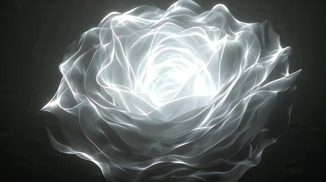 Abstract Light Rose Flower Illustration for Design