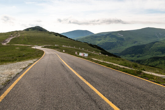 Scenic Mountain Road on Transalpina in Romania