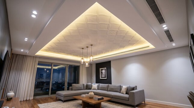 Gypsum POP panel false ceiling 2