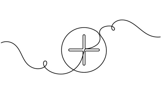 Continuous one line drawing of planet earth symbol animation icon sign minimalist monoline design corporate intro videos and global network presentations motion graphic moving on white background