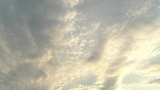 clouds in the sky at sunset