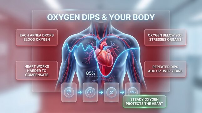 How sleep apnea oxygen dips affect your body