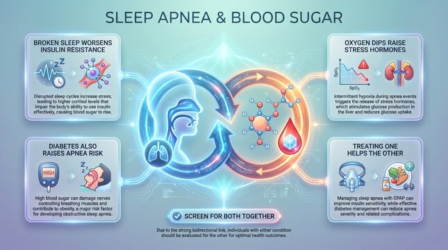 Sleep apnea and blood sugar