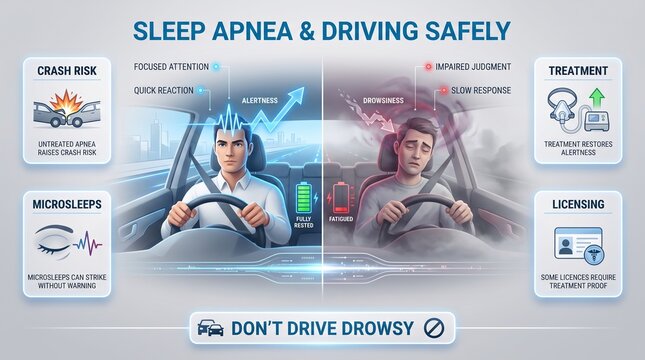Sleep apnea and driving safely
