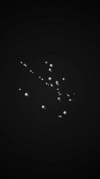 Floating Dots Moving in Darkness