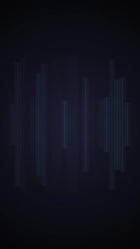 Abstract Vertical Light Beams Floating in Dark Space