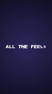 All The Feels Calmly Moving in Deep Purple Background