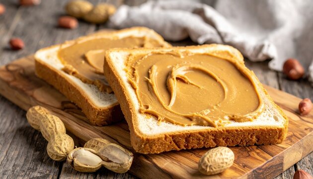 natural peanut butter on toast