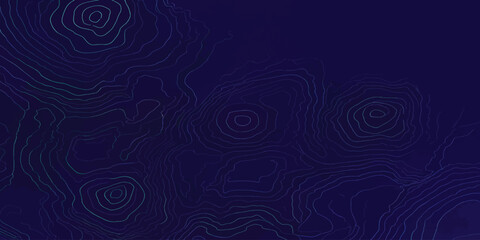 Dark blue topographic map background with abstract contour lines topography abstract background navigation cartography geography blueprint geometric elevation technical structure analysis © MOHAMAD