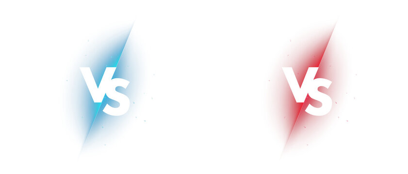 red and blue versus 