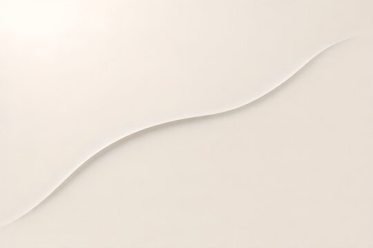 Minimalist white ceramic texture with curved line, elegant abstract plaster background, clean architectural surface for interior design mockups