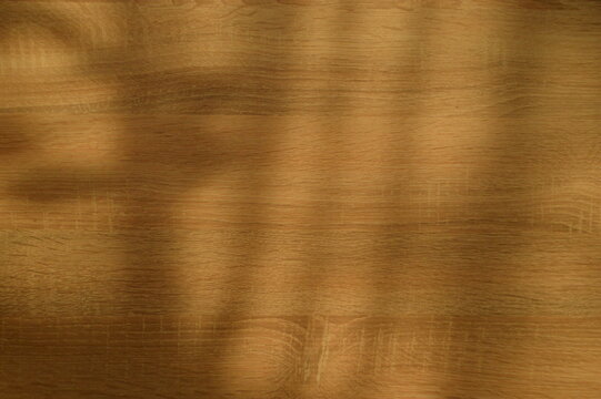 Warm wooden surface with subtle light and shadow patterns