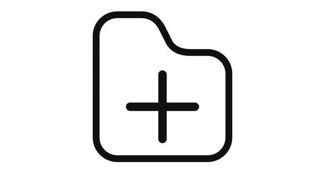 Simple Black Icons Representing Data Management and Organization.