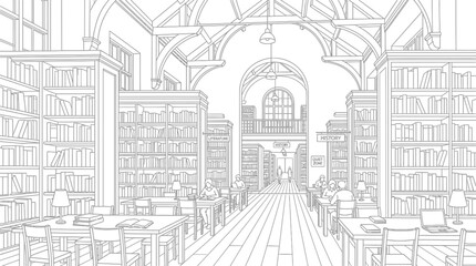 Fototapeta premium sketch of the city street