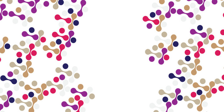 Abstract of geometric metaball pattern vector illustration Metaball shapes on white background pattern .circle paper gradient colorful  wallpaper graphic design
