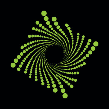Vibrant yellow dot pattern on black background for modern design