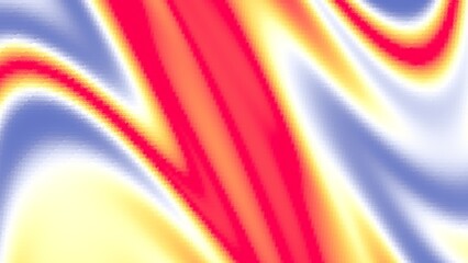 Bright red, yellow, and blue wavy diagonal lines with a mosaic texture. Vibrant and energetic. Ideal for striking presentation slides and colorful 3D material bases. © Asyam