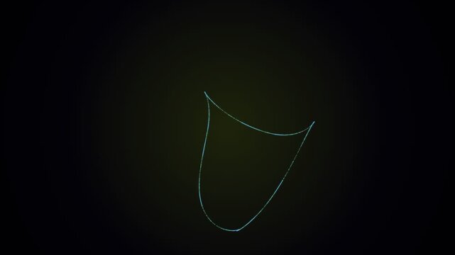 Clifford Attractor Glowing Fractal Line Art Dark Space Motion