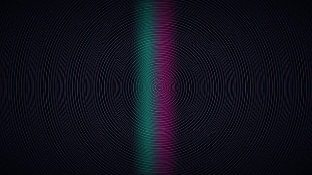 Moire Drift No Text Concentric Tunnel Cyan Magenta Light Streak