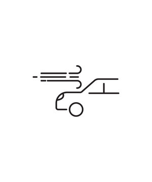 car air drage icon, vector best line icon.