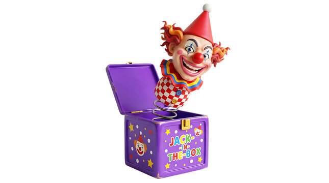 Spooky halloween jack in the box clown toy for festive decorations and halloween parties
