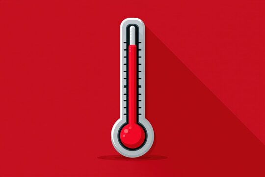 Thermometer showing high temperature indicating global warming