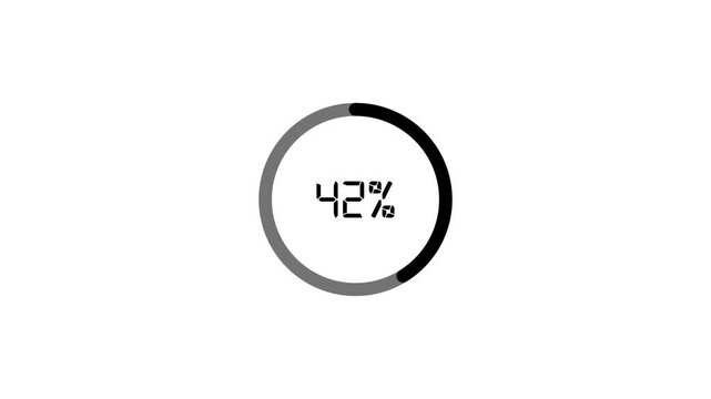 Futuristic User Interface Loading Bar with Digital Percentage Counter।
