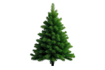 Obraz premium Festive christmas tree isolated on a transparent background, ready for holiday season designs and winter celebrations
