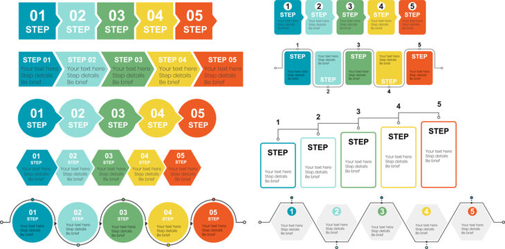 Business process infographic. Workflow flowchart template. Step by step diagram. Process timeline infographic. Business workflow vector. Designed for presentations, corporate reports, web interfaces,