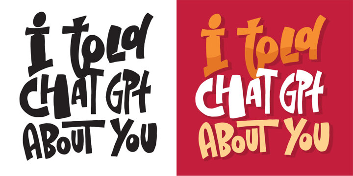 Funny lettering hand drawn art. Lettering print fot t-shirt, mug print, sticker art.