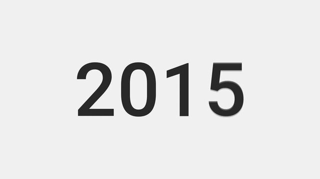 Video animation of a stopwatch with sliding numbers that count down from the years 2010 to 2027 - represent the new year 2026 - vacation concept.