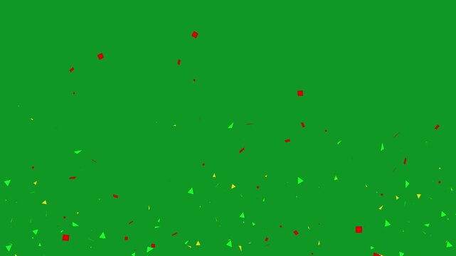 splash convety animated explosion convety celebration wedding party birthday celebration launching new year background green screen 4k looping animated