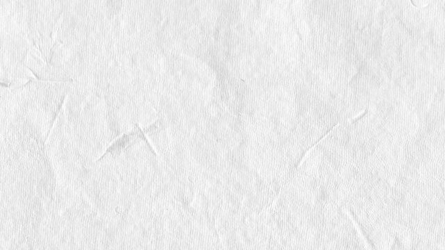 4K abstract white rough paper texture background stop motion video effect for clean minimalist design.