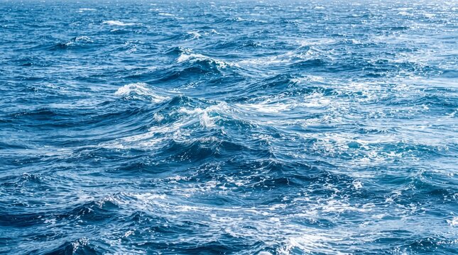 Dynamic Blue Rippled Water   Ocean Wave Texture
