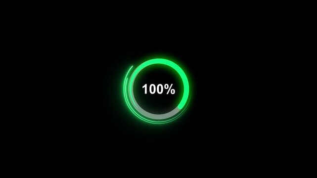 Loading circle animated video